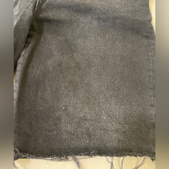 Black denim jorts - Picture 8 of 10